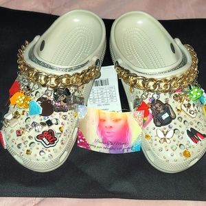 Custom Crocs with charms
